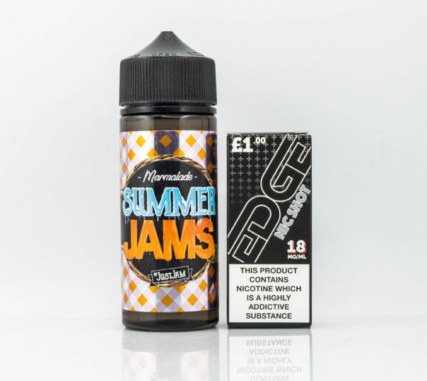 Рідина Summer Jams by Just Jam Organic Marmalade 110ml 1.5mg на органічному нікотині зі смаком апельсинового мармеладу з холодком