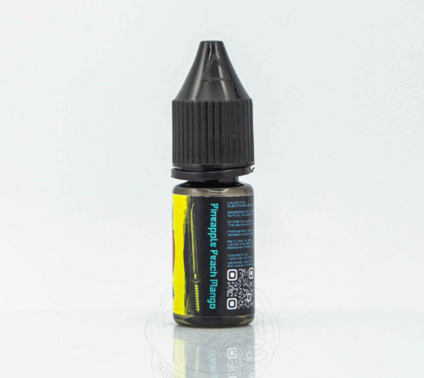 Рідина eight by Katana Salt Pineapple Peach Mango 10ml 50mg на сольовому нікотині зі смаком ананаса, персика та манго