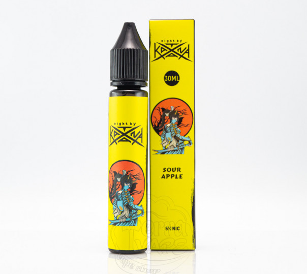 Жидкость eight by Katana Salt Sour Apple 30ml 50mg на солевом никотине со вкусом кислого яблока