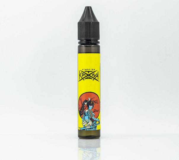 Рідина eight by Katana Salt Apple Peach 30ml 50mg на сольовому нікотині зі смаком яблука та персика