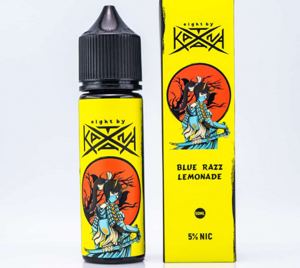 Рідина eight by Katana Salt Blue Razz Lemonade 50ml 50mg на сольовому нікотині зі смаком лимонаду з блакитної малини