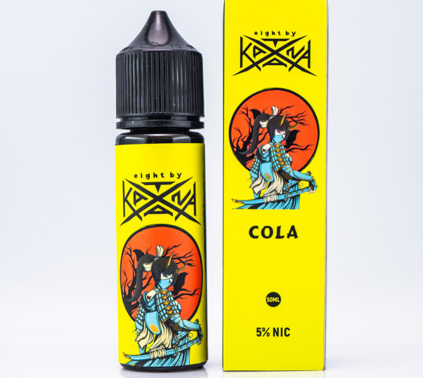 Рідина Eight by Katana Salt Cola 50ml 50mg на сольовому нікотині зі смаком коли