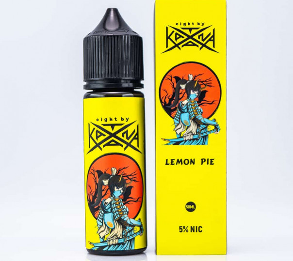 Рідина eight by Katana Salt Lemon Pie 50ml 50mg на сольовому нікотині зі смаком лимонного пирога