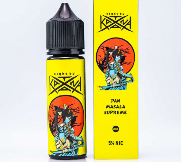 Рідина eight by Katana Salt Pan Masala Supreme 50ml 50mg на сольовому нікотині