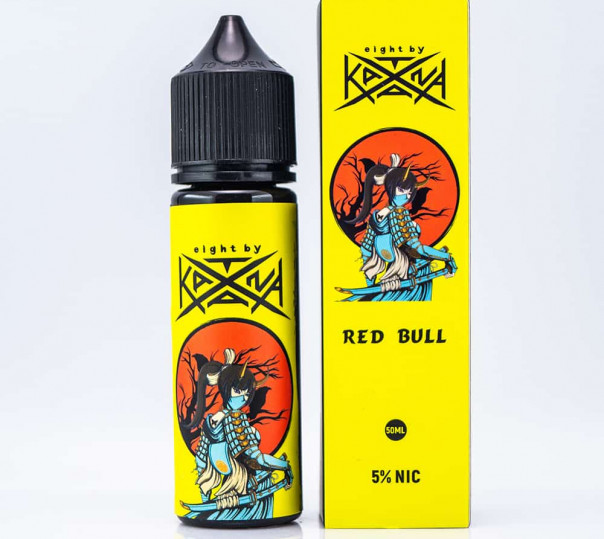 Рідина eight by Katana Salt Red Bull 50ml 50mg на сольовому нікотині зі смаком енергетика