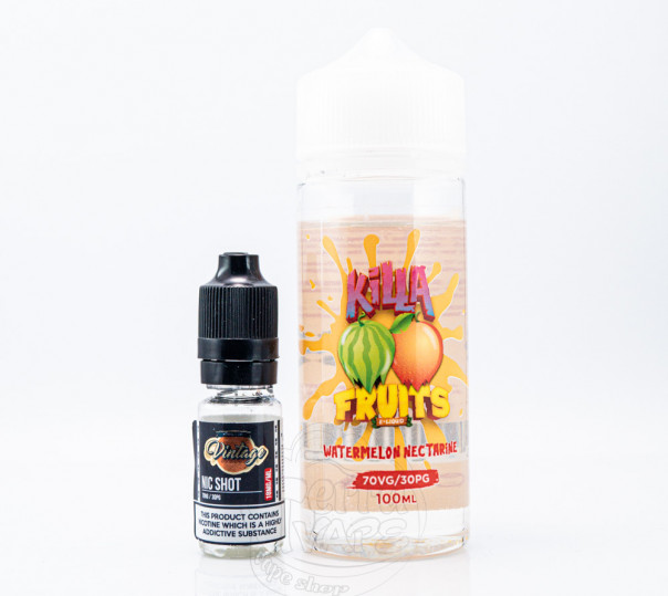 Рідина Killa Fruits Organic Watermelon Nectarine 110ml 1.5mg на органічному нікотині