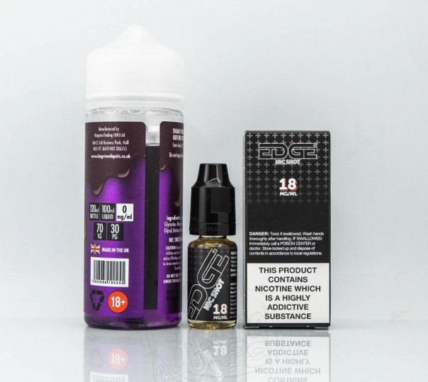 Жидкость Kingston E-Liquids Organic Blackcurrant Chill 100ml 0mg без никотина со вкусом ягод с ментолом