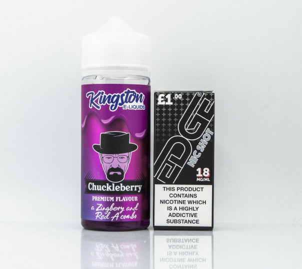 Рідина Kingston E-Liquids Organic Chuckleberry 100ml 0mg без нікотину зі смаком фруктово-ягідного міксу з ментолом