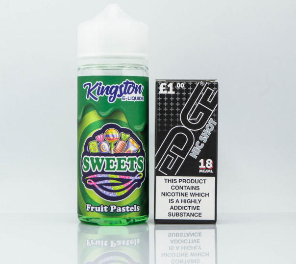 Жидкость Kingston E-Liquids Organic Fruit Pastels 100ml 0mg без никотина со вкусом фруктовых конфет