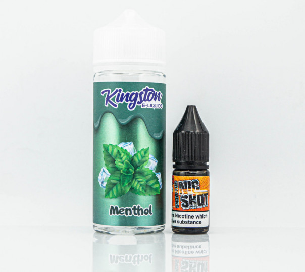 Жидкость Kingston E-Liquids Organic Menthol 100ml 0mg без никотина со вкусом ментола