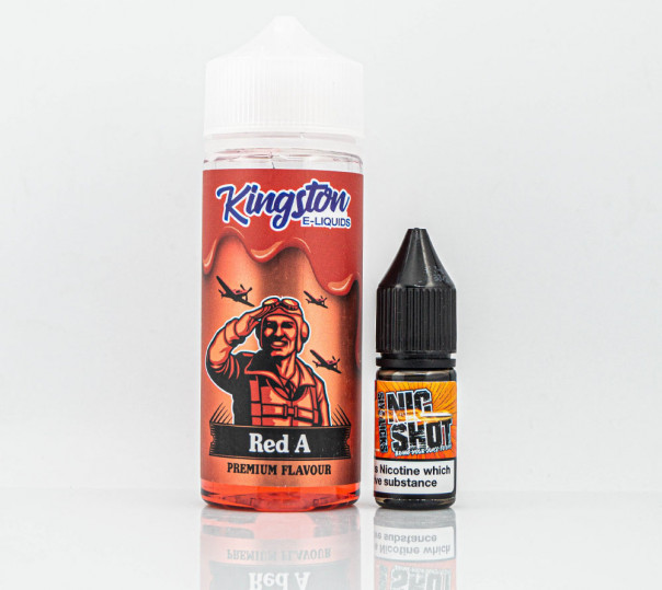 Рідина Kingston E-Liquids Organic Red A 100ml 0mg без нікотину зі смаком ягід і винограду з холодком