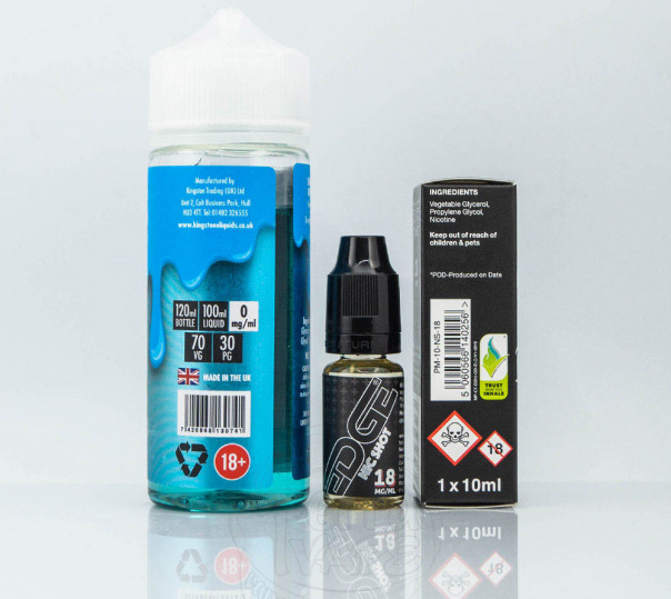 Рідина Kingston E-Liquids Organic Gazillions Bubblegum 120ml 3mg на органічному нікотині зі смаком фруктової жуйки