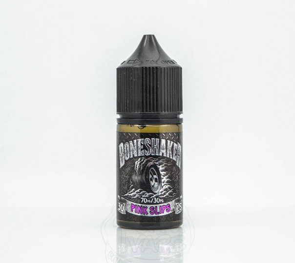 Жидкость Boneshaker Organic Pink Slips 30ml 0mg без никотина со вкусом клубнично-персикового зефира