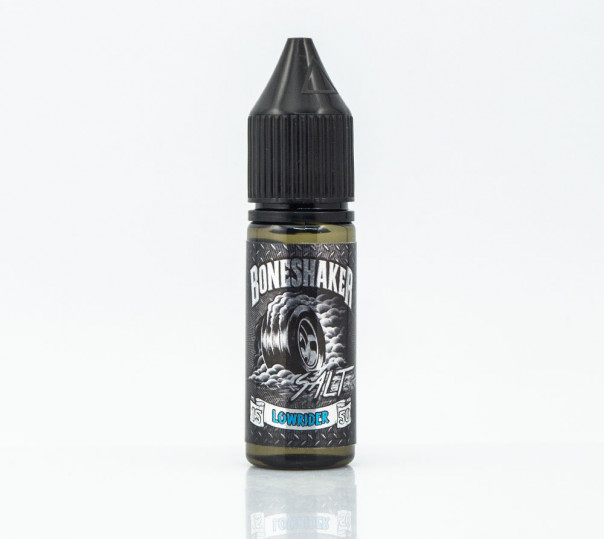 Жидкость Boneshaker Salt Lowrider 15ml 25mg на солевом никотине со вкусом апельсина, клубники и лайма с холодком