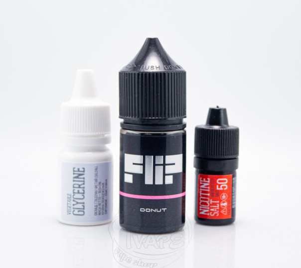 Рідина Flip Salt Donut 30ml 50mg зі смаком пончика (набір компонентів)