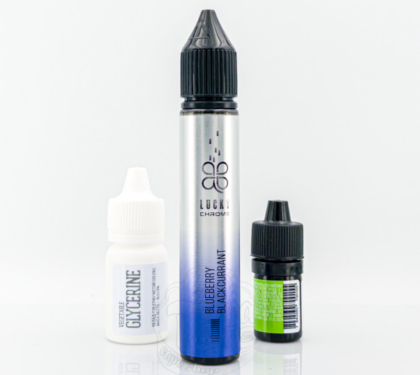 Жидкость Lucky Chrome Salt Blueberry Blackcurrant 30ml 50mg со вкусом черной смородины и черники (набор компонентов)