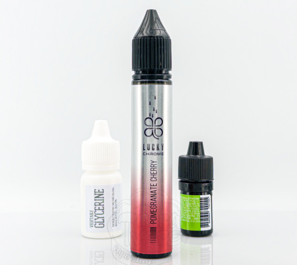 Жидкость Lucky Chrome Salt Pomegranate Cherry 30ml 65mg со вкусом граната и вишни (набор компонентов)