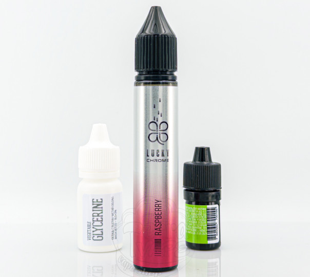 Жидкость Lucky Chrome Salt Raspberry 30ml 65mg со вкусом малины с холодком (набор компонентов)