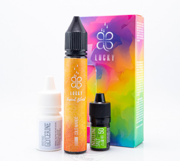 Рідина Lucky Salt Cold Mango 30ml 50mg зі смаком манго з холодком (набір компонентів)