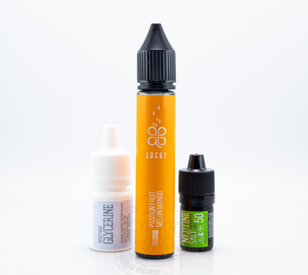 Жидкость Lucky Salt Passion Fruit Melon Mango 30ml 50mg со вкусом маракуйи с дыней и манго (набор компонентов)