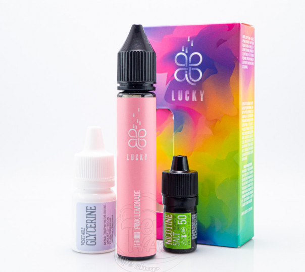 Жидкость Lucky Salt Pink Lemonade 30ml 65mg со вкусом розового лимонада (набор компонентов)