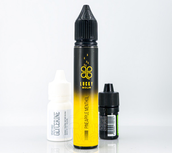 Рідина Lucky Salt Pineapple Menthol 30ml 50mg зі смаком ананасу та ментолу з холодком (набір компонентів)