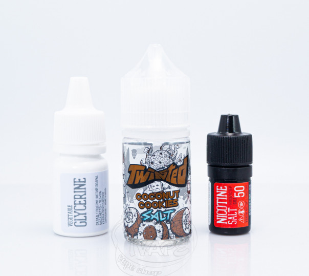 Рідина Twisted Salt Coconut Cookies 30ml 50mg зі смаком печива з кокосом (набір компонентів)