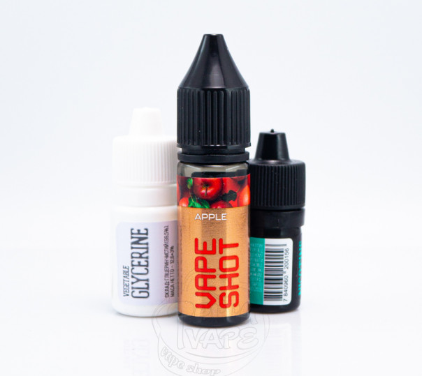 Жидкость Vape Shot Salt Apple 15ml 50mg со вкусом яблока (набор компонентов)