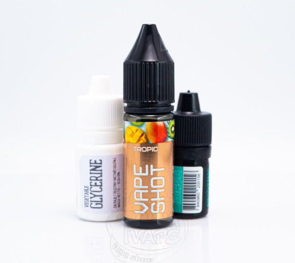 Рідина Vape Shot Salt Tropic 15ml 50mg зі смаком тропічних фруктів (набір компонентів)