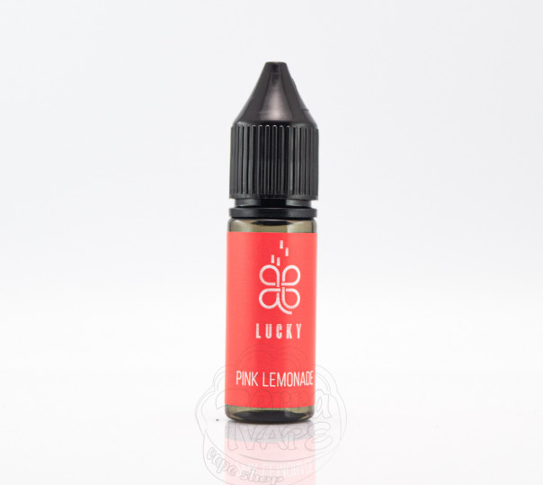 Рідина Lucky Salt Pink Lemonade 15ml 50mg на сольовому нікотині зі смаком рожевого лимонаду