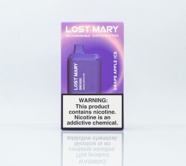 Lost Mary BM5000 Grape Apple Ice (Виноград и яблоко с холодком) Одноразовый POD