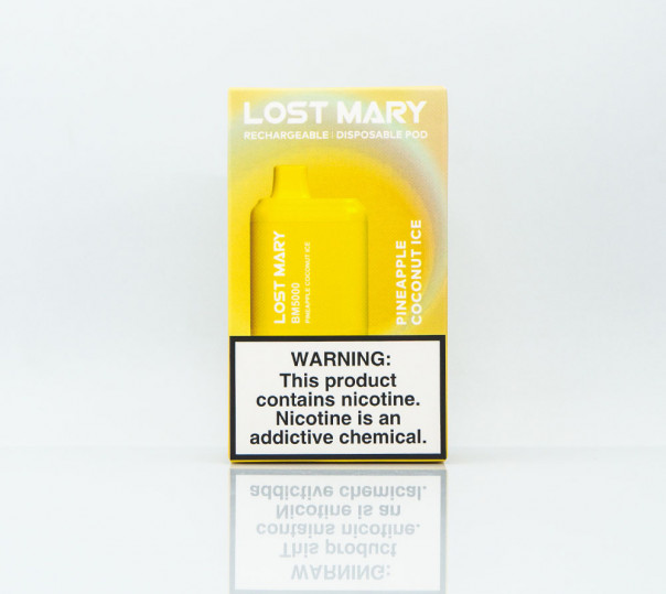 Lost Mary BM5000 Pineapple Coconut Ice (Ананас с кокосом) Одноразовый POD