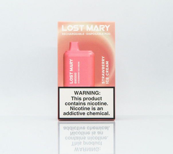 Lost Mary BM5000 Strawberry Ice Cream (Клубничное мороженое) Одноразовый POD