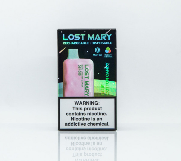 Lost Mary OS4000 Blue Cotton Candy (Солодка вата) Одноразовий POD