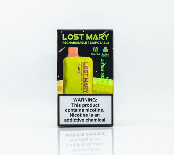 Lost Mary OS4000 Kiwi Passion Fruit Guava (Ківі, маракуя, гуава) Одноразовий POD