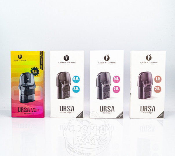 Картридж Lost Vape Ursa для POD систем Ursa Nano, Baby, Nano Pro, S, Art, Baby Pro, Pocket, Baby 2, Nano 2 и др.