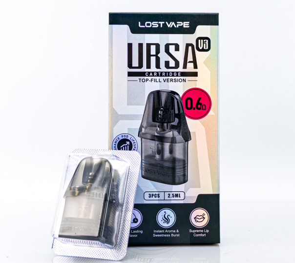 Картридж Lost Vape Ursa v3 0.6 Ом для POD систем Ursa Nano/2/3/Pro/Pro 2, Baby/2/3/Pro, S, S2, Art, Pocket, Epoch, Cap и др.