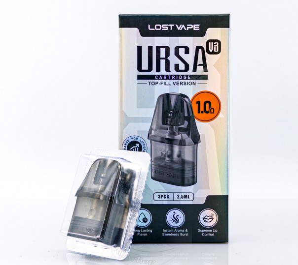 Картридж Lost Vape Ursa v3 1.0 Ом для POD систем Ursa Nano/2/3/Pro/Pro 2, Baby/2/3/Pro, S, S2, Art, Pocket, Epoch, Cap и др.
