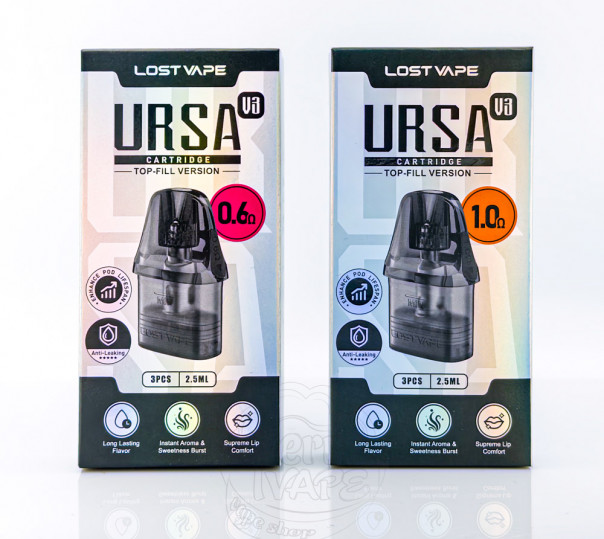 Картридж Lost Vape Ursa для POD систем Ursa Nano/2/3/Pro/Pro 2, Baby/2/3/Pro, S, S2, Art, Pocket, Epoch, Cap та ін.