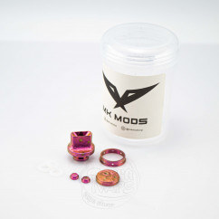 MK Mods Титановий набір (кнопки і дріп-тип) для dotAIO v2 Pink