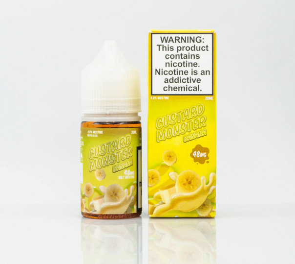 Жидкость Custard Monster Salt Banana 30ml 24mg на солевом никотине со вкусом бананового крема