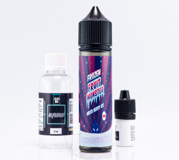 Рідина Frozen Fruit Monster Organic Mixed Berry Ice 60ml 6mg зі смаком лісових ягід з холодком (набір компонентів)