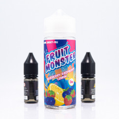 Fruit Monster Organic Shortfill Blueberry Raspberry Lemon 120ml 3mg