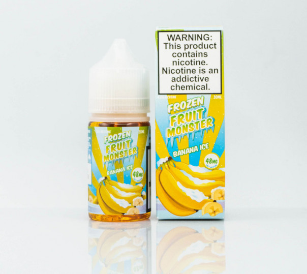 Рідина Frozen Fruit Monster Salt Banana Ice 30ml 24mg на сольовому нікотині зі смаком банана з холодком