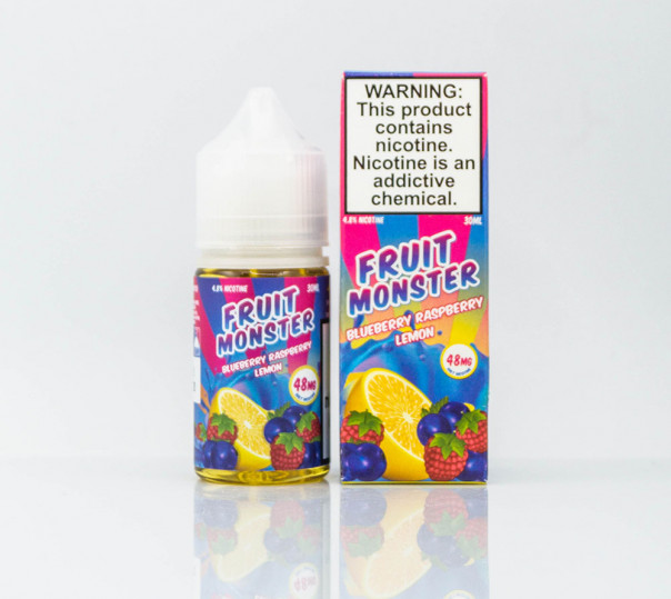 Жидкость Fruit Monster Salt Blueberry Raspberry Lemon 30ml 24mg на солевом никотине со вкусом черники и малины с лимоном