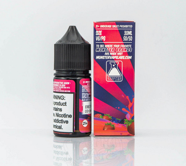 Рідина Fruit Monster Salt Mixed Berry 30ml 24mg на сольовому нікотині зі смаком ягід