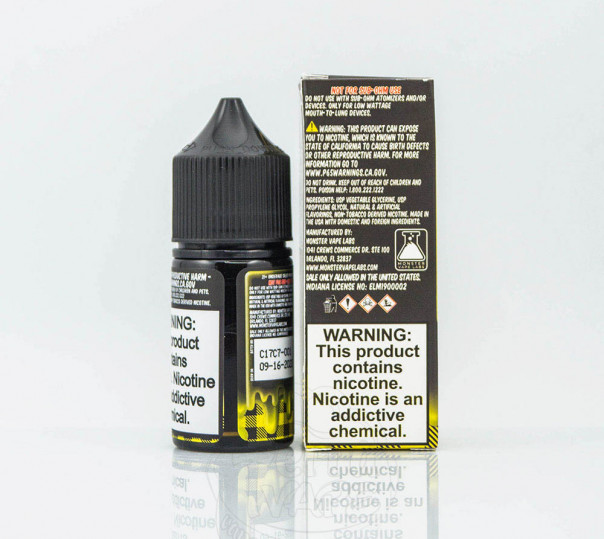 Рідина Jam Monster Salt Lemon 30ml 24mg на сольовому нікотині зі смаком лимонного джему