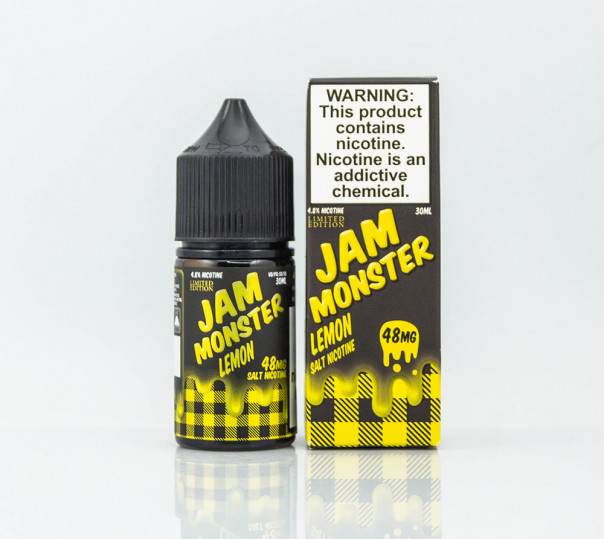 Рідина Jam Monster Salt Lemon 30ml 24mg на сольовому нікотині зі смаком лимонного джему