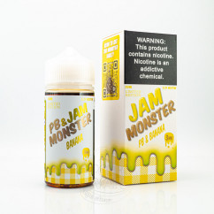 Jam Monster Organic PB&Jam Banana 100ml 3mg Жидкость