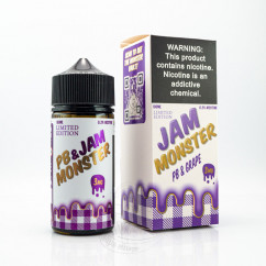 Jam Monster Organic PB&Jam Grape 100ml 3mg Рідина